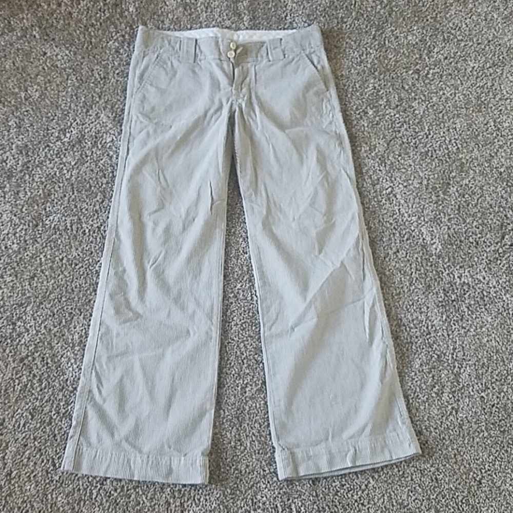 Gap striped wide straight leg pants size 8
